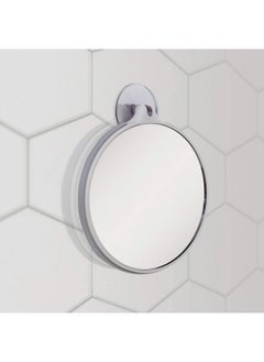 Zadro Dualsided 10X/5X Magnification Compact Travel Lightweight Portable Suction Cup Spot Makeup Mirror Clear Acrylic Gray/White  - Image 5