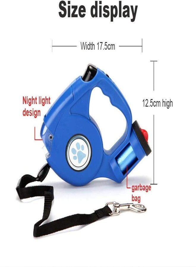 JEBBLAS Upgraded Dog Retractable Leashes with Flashlight and Waste Bag Dispenser 3 in 1 Automatic 15ft Dog Walking Leash with Anti-Slip Handle Black - Image 3