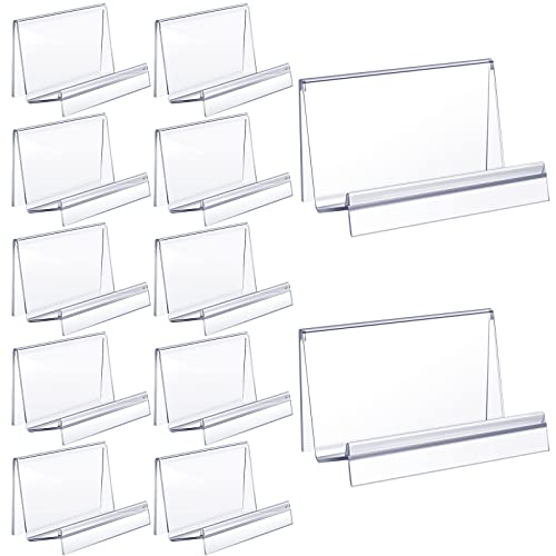 Qunclay 6 Pcs Purse Display Stand Clear Acrylic Wallet Display Stand Purse Holder Handbag Organizer for Bag Phone Cards Store - Image 1