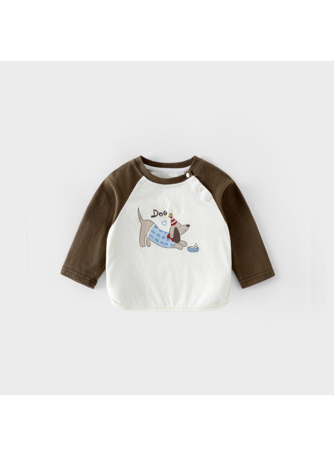 【no Returns Or Exchanges】children's Raglan Sleeve T-shirt 2026 New Style Spring/autumn Boys Girls Cute Cartoon Base Layer Trendy