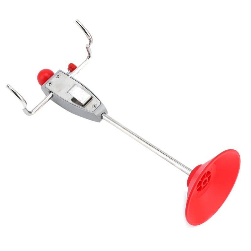 Steering Wheel Holder 14.5in Height Adjustable Press Lock Switch - Universal Fit Loaded Spring Leveling Stand Tool for Automotive Car Truck Vehicle Alignment - Image 2