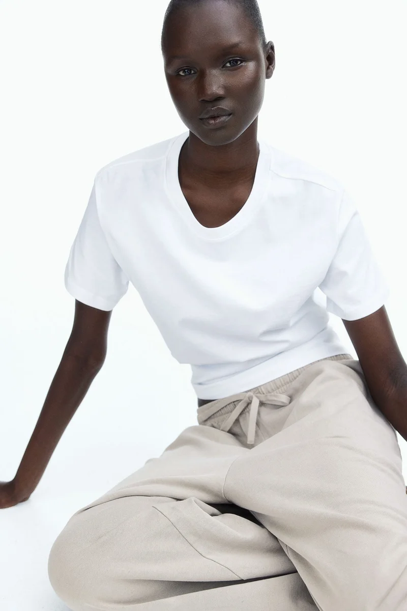 H&M Washed cotton sweatpants