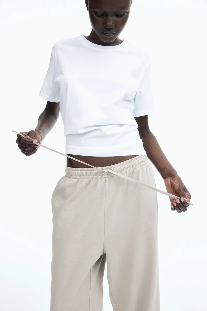 H&M Washed cotton sweatpants