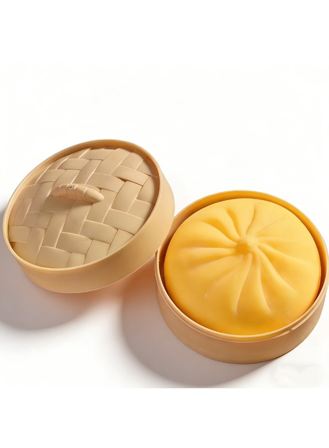 لعبة بانز سكويشيز | لعبة باوزي لامعة لطيفة لتخفيف التوتر مع قاعدة من مادة البولي بروبيلين - مصنوعة من مادة TPR آمنة، محمولة للمكتب، ديكور مكتبي وهدايا للأطفال - Image 1