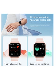 KASTWAVE AI Voice Assistant Smart Watch for Women Men, Fitness Trackers with Blood Pressure and Heart Rate Monitor, Adjustable Silicone Straps Smart Watch, Compatible iPhone, Android Phones  - Image 2