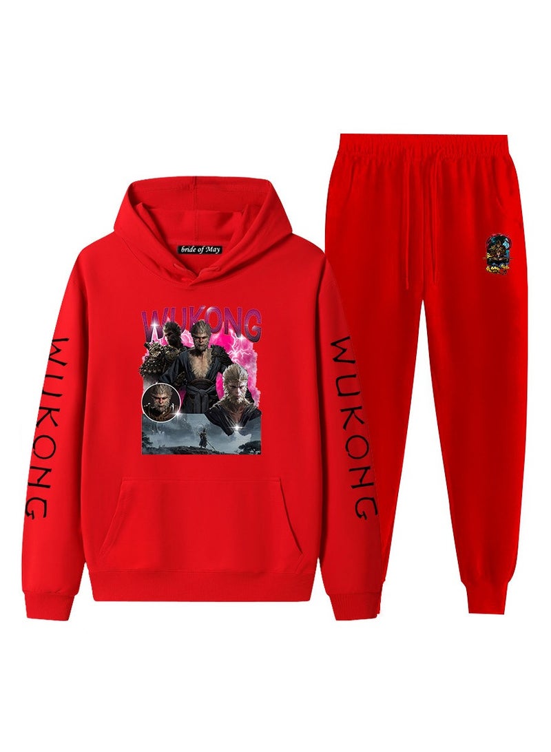 Wukong Black Myth Wukong Hooded Sweatshirt Sports Suit
