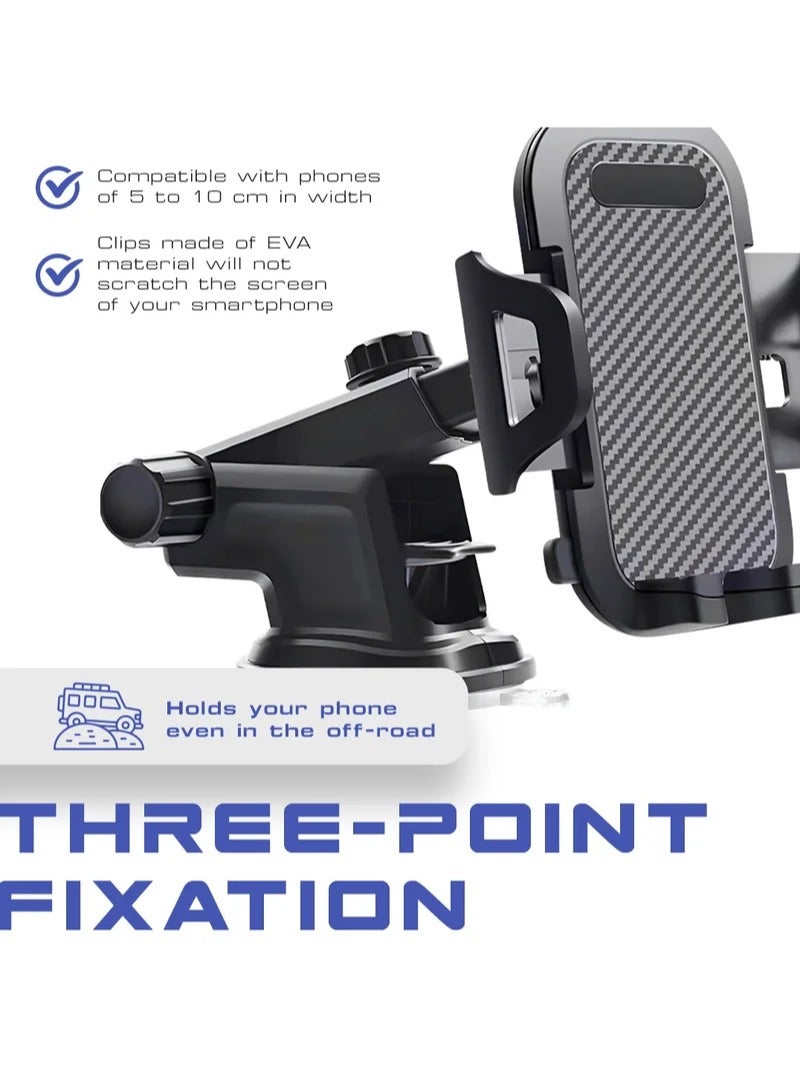 اماروها سيارة الهاتف جبل للسيارات اليدين الحرة 360 الدوار ، حامل ملصق الهاتف السيارة عالمي موبايل الوقوف لوحة القيادة للسيارة الزجاج الأمامي الهواء الهواء الخلوي الهاتف الذكي أبل آيفون برو ماكس سامسونج شياومي - Image 4