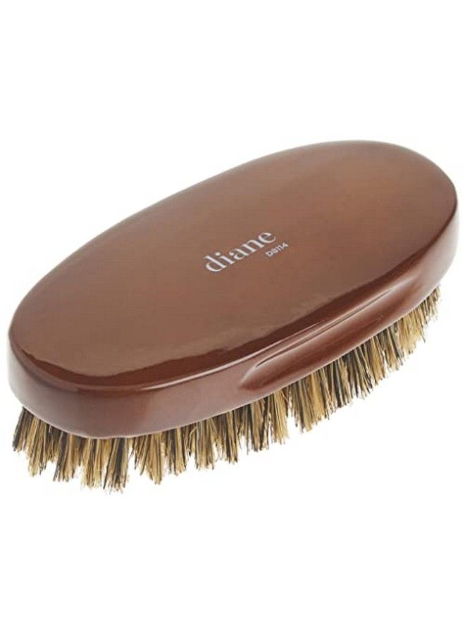 Diane Premium 100% Boar Bristle Brush For Men Medium Firm Bristles For Medium To Coarse Hair Use For Smoothing Styling Wave Styles Soft On Scalp D8114 - Image 3