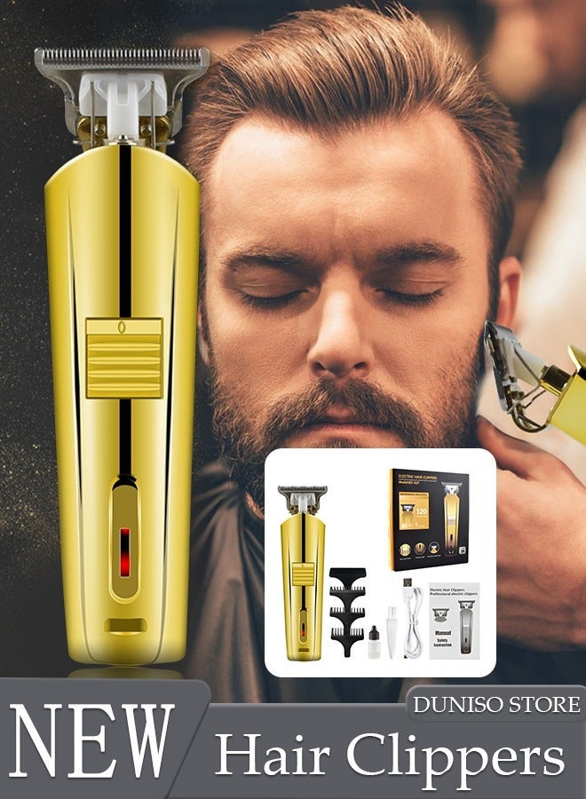 DUNISO Smart Hair Clippers Electric with 3 Kinds of Positioning Combs Turbo Motor Hair Cutting Kit Pro Mens Clippers, Cordless Rechargeable Hair Trimmer Set Professional Barbers Grooming Kit - Image 1