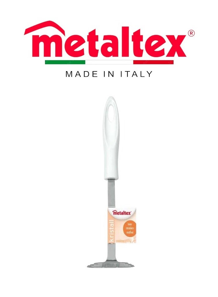 Metaltex مهرس البطاطس ميتالتكس كريستال 25 سم - مهرس ستانلس ستيل متين لبطاطس مهروسة مثالية - Image 1
