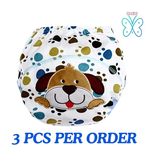 RENIAL Underpants for kids Soft Cotton Manypoco Pants For Baby Kids | Kids Undergarments | Baby Toddler Underpants with Lining | Cotton Underpants for Kids | Soft Cotton Underpants (Large 3 Pack) - Image 4