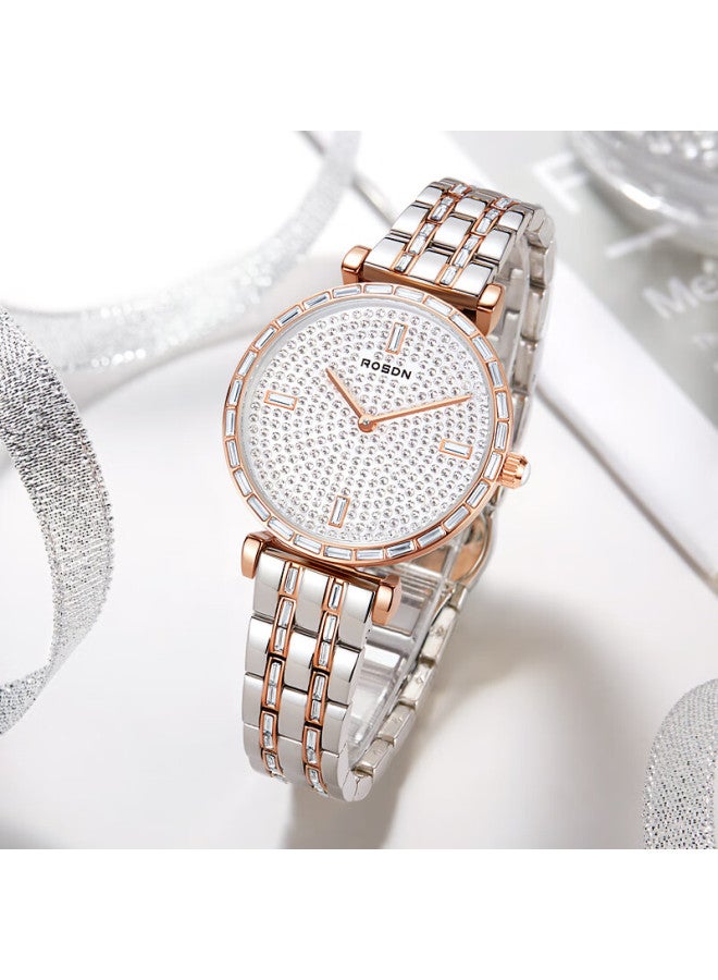 ROSDN Laoston Women's Luxury Starry Sky Diamond Inlaid Simple Ladies Watch New Year Valentine's Day Gift For Girlfriend - Image 3