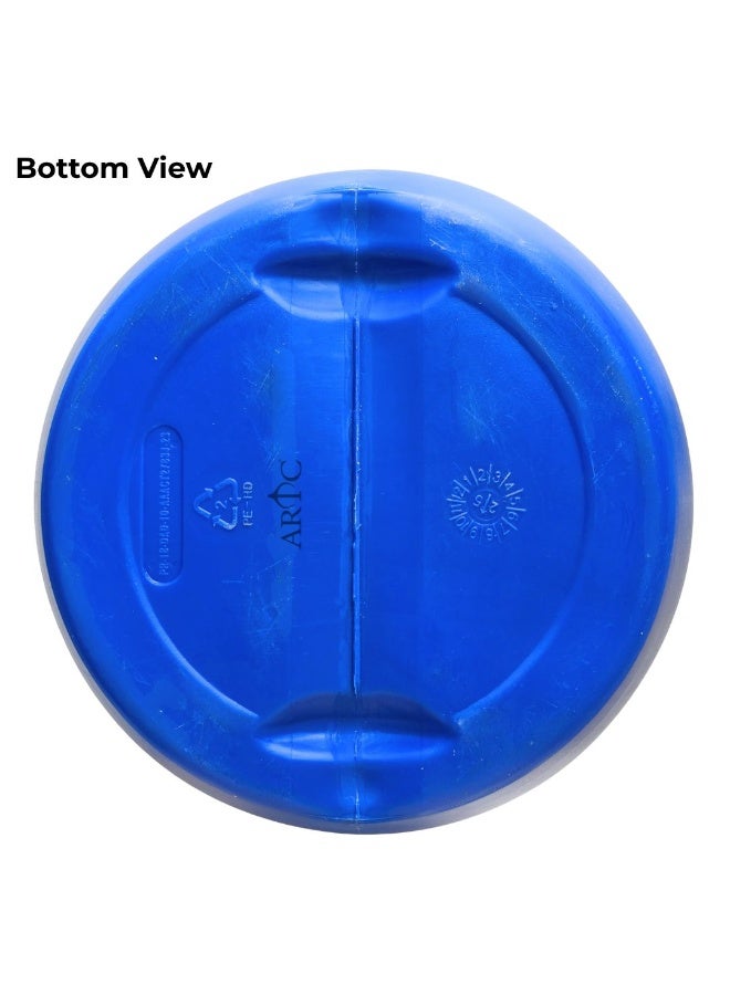 ARTC New 50L Premium HDPE Blue Plastic Storage Barrel, Round Jerrycan with Sealed Lid & Handle | Heavy Duty Airtight Leakproof Food Grade & Chemical Safe Drum for Perfume, Oil, Oud, Food, Water, Chemical, Liquid, Dry Goods | Pure High-Quality Material Reusable Industrial Container for Shipping Companies, Factories, Shops, Warehouses - Image 5