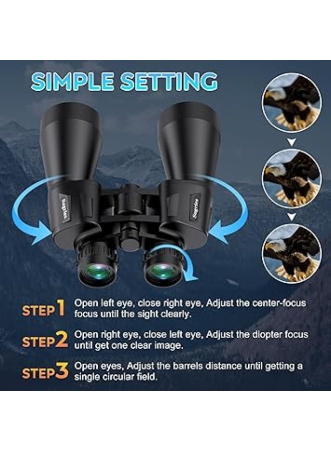 تلسكوب مناظير ثنائي العدسات 20 × 60 - Image 3