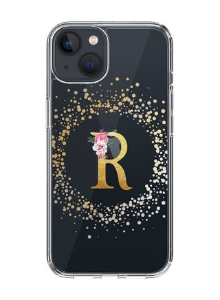 Classic Clear Case For iPhone 14 Plus, Hybrid Soft Case Thin Cover- Custom Monogram Initial Letter Floral Pattern Alphabet - R(Transparent) - pzsku/Z6EFA8EEE437D10CE18D8Z/45/_/1704350798/6e5846b6-9289-4eaa-9f22-a9627f3e6aed
