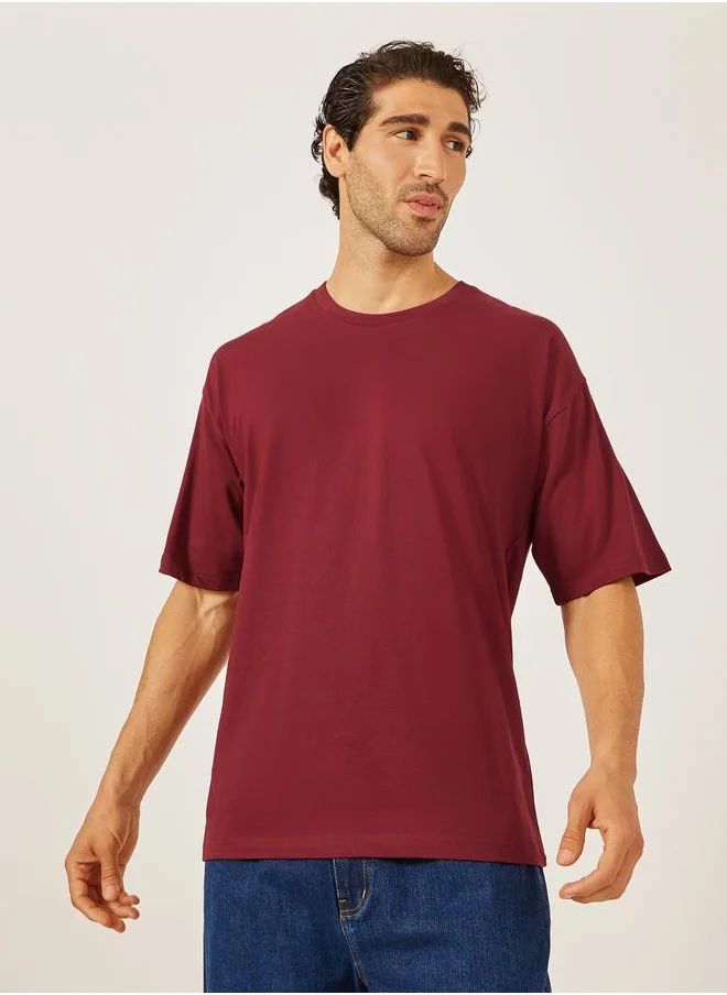 ستايلي Back Graphic Print Jersey Oversized T-Shirt