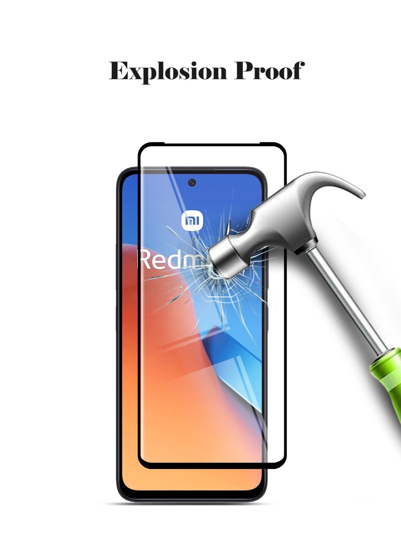 Techie واقي شاشة Techie Full Cover 10H Hardness HD من الزجاج المقوى لهاتف Redmi 12 - مضاد للخدش ومضاد لبصمات الأصابع ومضاد للفقاعات - Image 5