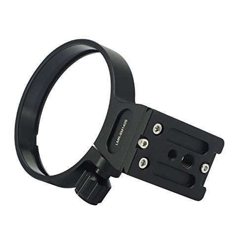 Haoge LMR-SM140S Lens Collar Replacement Foot Tripod Mount Ring Stand Base for Sigma 100-400mm F5-6.3 DG DN OS Lens Sony E Mount Art 105mm F1.4 DG HSM Built-in Arca Type Quick Release Plate - Image 4