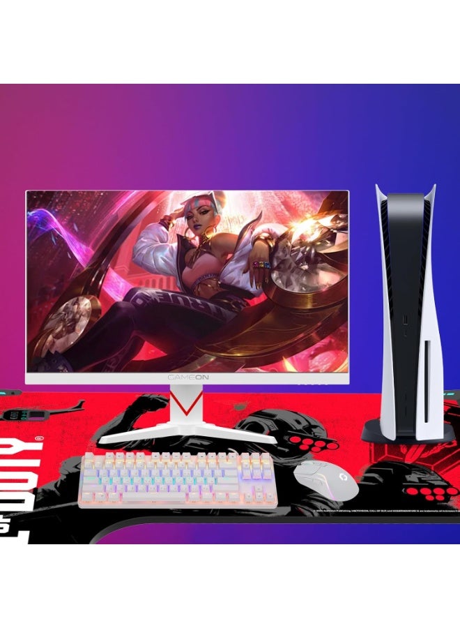 GAMEON 27 Inch QHD Gaming Monitor 2560x1440 240Hz Overclock Fast IPS 0.5ms MPRT HDR400 FreeSync G-Sync Compatible HDMI 2.1 DisplayPort PC & Console Ready White White - Image 2