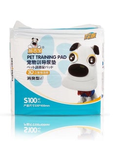 NNC PETS Pet toilet training mat, 6 Layer Leak-Proof Pee Pads for Small dogs, Tear-resistant and Odor controlled, 100Pcs Disposable Pet Pads for Home and Travel, Comfortable pet mat, 45 cm (White)  - Image 1
