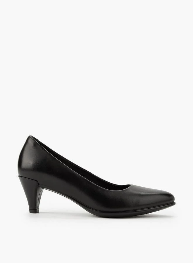 Le Confort Women Cone Heel Leather Pumps