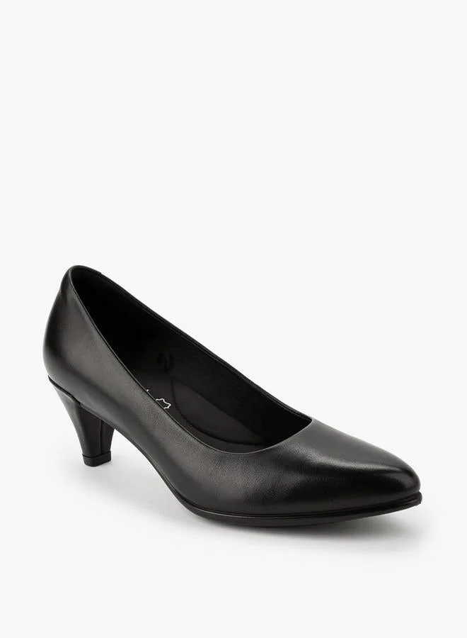 Le Confort Women Cone Heel Leather Pumps