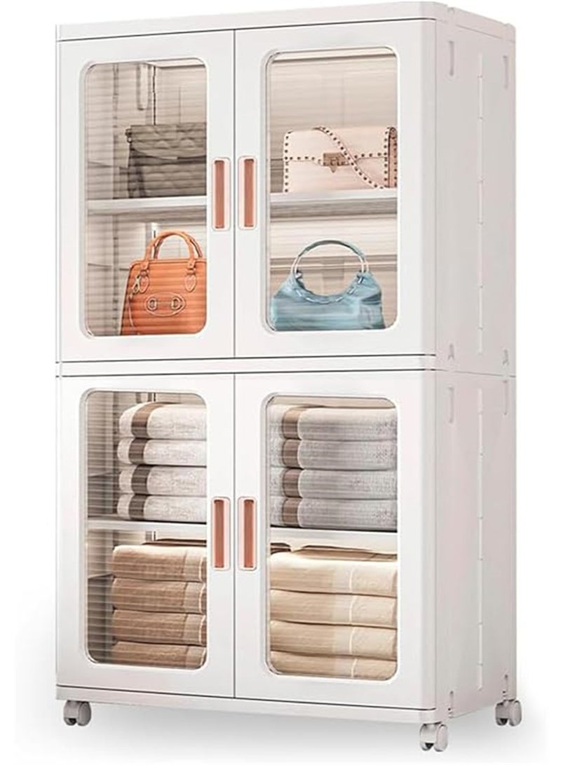 CityRiya-Long Tall Narrow Storage Cabinet, Kitchen Storage Bins, Pantry Storage Cabinet with Adjustable Shelves, Cupboard Closet, Storage Organizer for Bathroom, Living Room, Bedroom  - Image 1