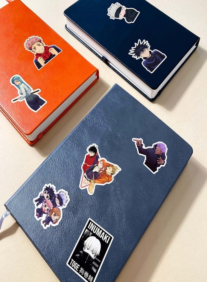 EXO DECOR Pack of 56 Jujutsu Anime Aesthetic Vinyl Stickers for Laptop, Journal, Bike Helmet, Diary, Guitar, Mobile Case - Waterproof Residue Free Manga Sticker - Image 4