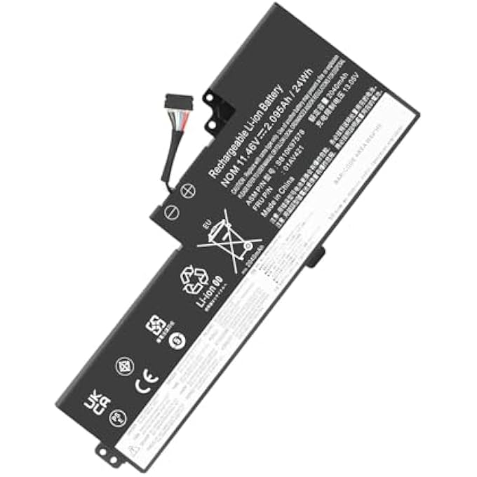 rayihni (11.4V/24WH) 01AV420/01AV421 LAPTOP BATTERY FOR LENOVO THINKPAD T470/T480/A475/A485/TP25 SERIES NOTEBOOK 01AV419/01AV489/SB10K97576/SB10K97577/SB10K97578) - Image 1