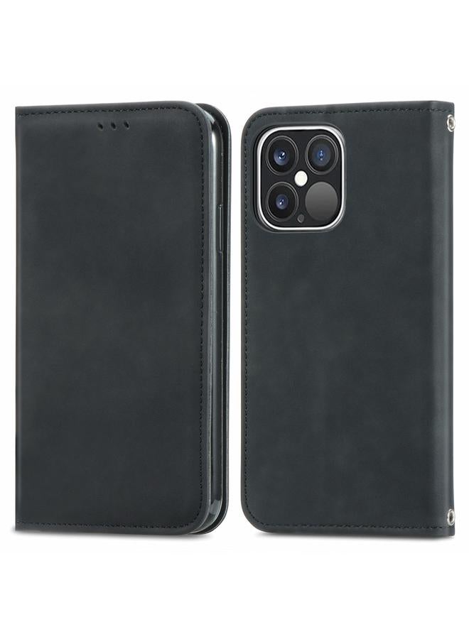 S-TOP Case For iPhone 15 Pro Retro Skin Feel Magnetic Flip Leather Phone Case - Image 2