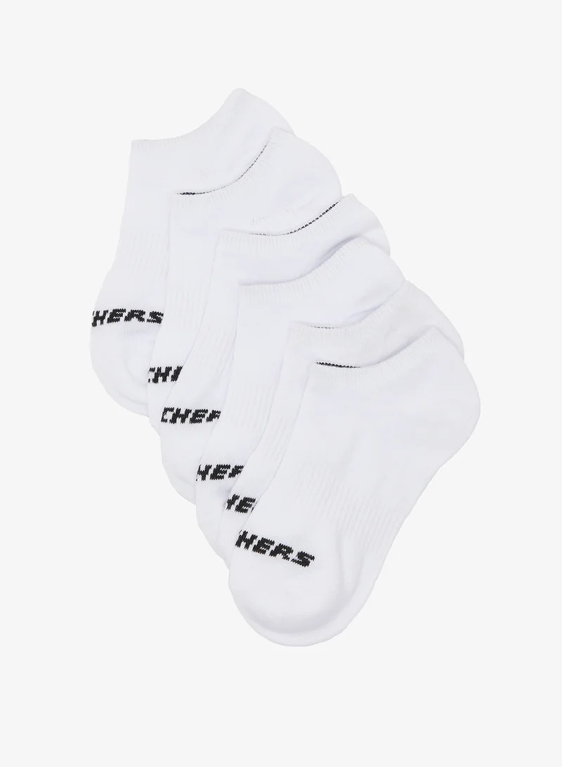 Skechers 3 Pack Non Terry No Show Socks