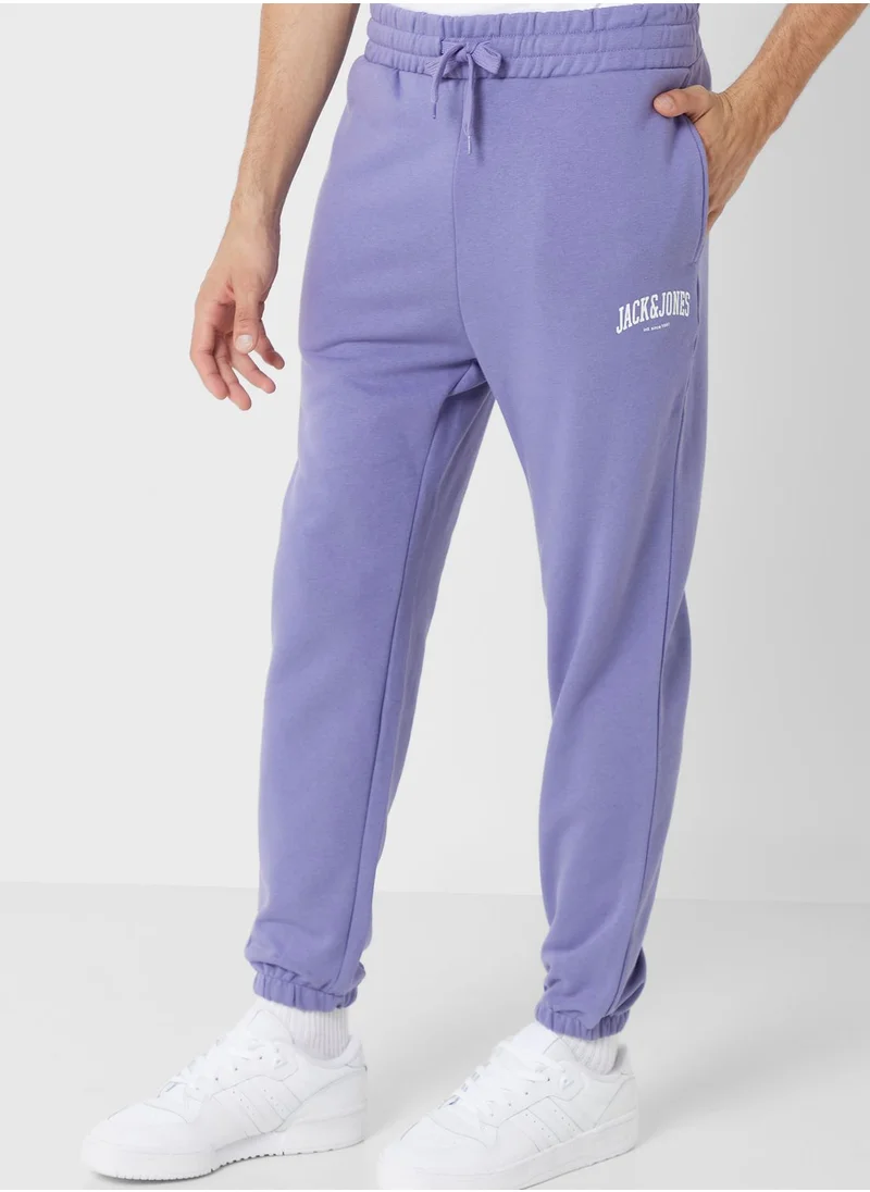 JACK & JONES Logo Drawstring Joggers