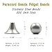 LXQQFUN Paracord Beads Fidget Beads Skill Toys Stainless Steel EDC Worry Beads Fidget Toys Gifts for Skill Players - Image 4