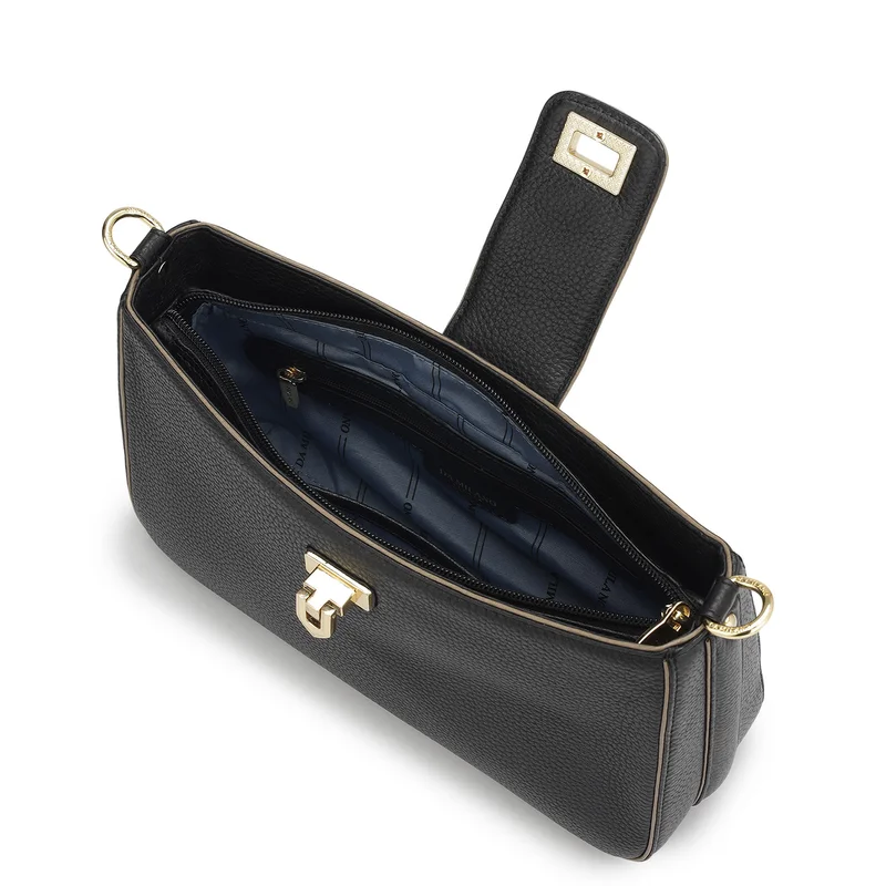 Da Milano  Genuine Leather Black Sling Bag for Women | Best Price UAE