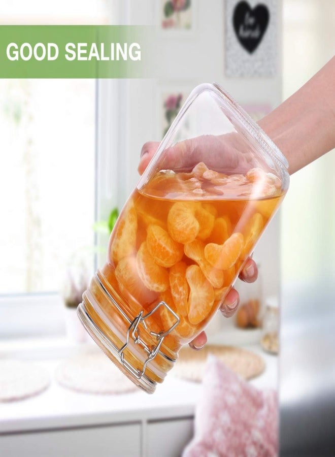 AKDC Yarnow 2 Pieces Glass Food Storage Jars - 1.5L - Image 4