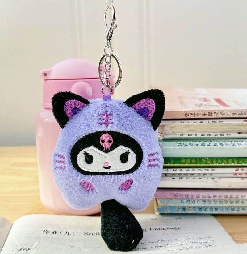 Kuromi Plush Doll Keychain Soft Toy for Bags, Backpacks & Keys. KUC01 - Image 2