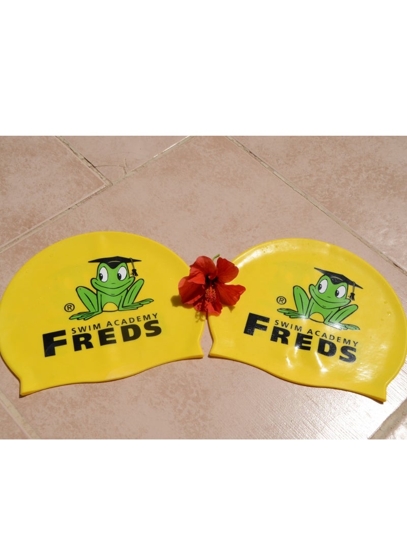 FREDS SWIM ACADEMY Swim Academy Swimming Cap For Children And Adults, Durable Silicone Swimming Cap,Robust And Perfect Fit - Image 4