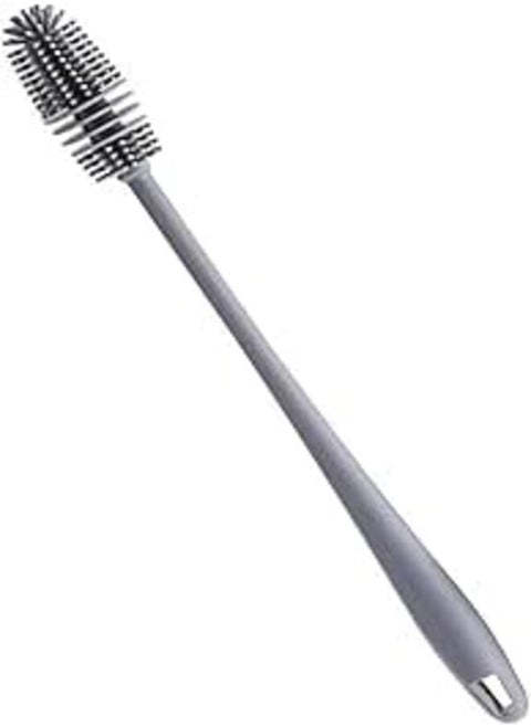 2 PC Silicone Bottle Brush with Long Handle, Suitable for Most Container Bottle Openings,Better Clean The Edges and Bottom of The Bottle Mouth