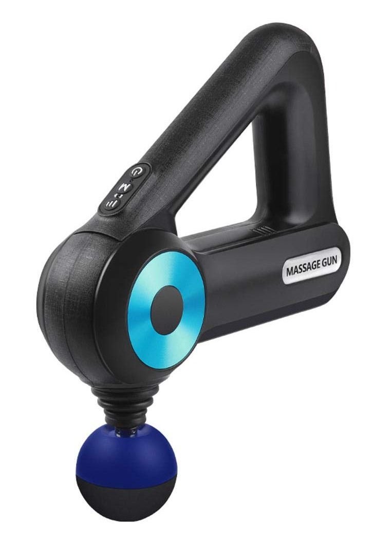 ELTRAZONE Triangle Deep Tissue Body Massager Gun with 12 Pro Massage Heads – High-Power Percussion Therapy for Back, Neck, Shoulder & Muscle Pain Relief – Quiet Motor, Portable Fitness Recovery Tool for Full Body Relaxation and Workout Recovery – USB Rechargeable Massager for Men & Women - Image 1