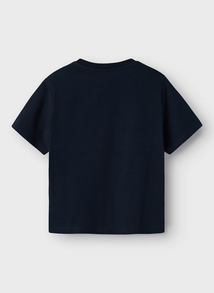 NAME IT Kids Paw Crew Neck T-Shirt  - Image 2