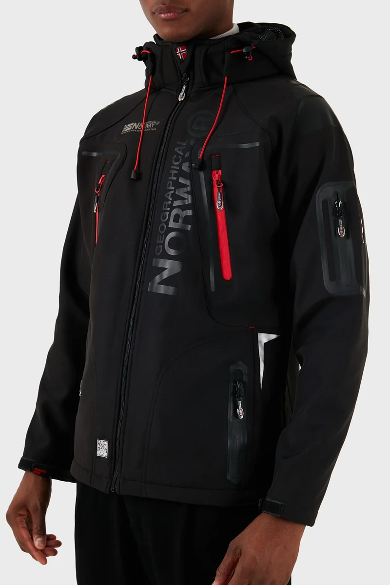 نورواي جيوغرافيكال Waterproof 4000 mm Hooded Outdoor Coat Men's Coat Techno