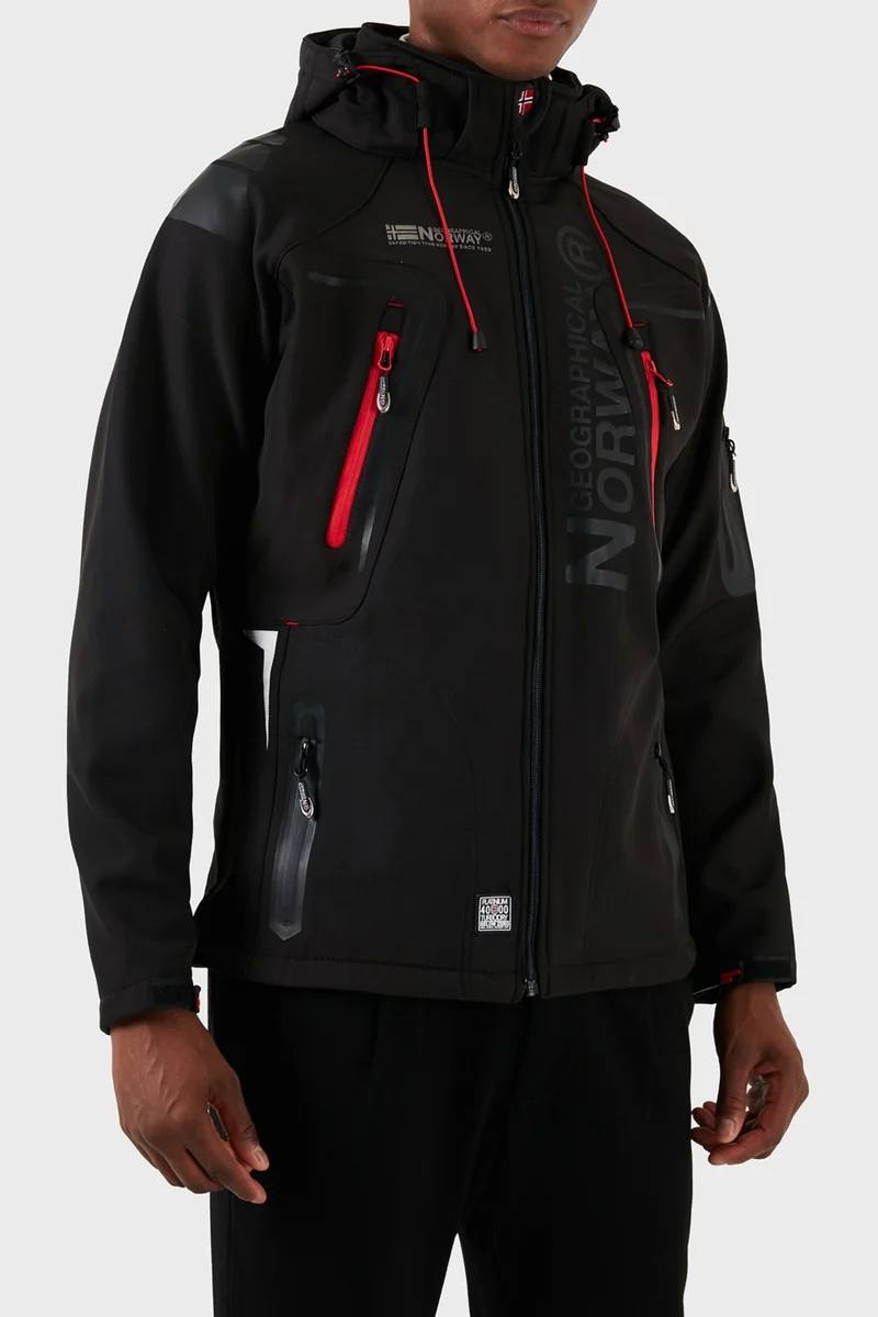 نورواي جيوغرافيكال Waterproof 4000 mm Hooded Outdoor Coat Men's Coat Techno