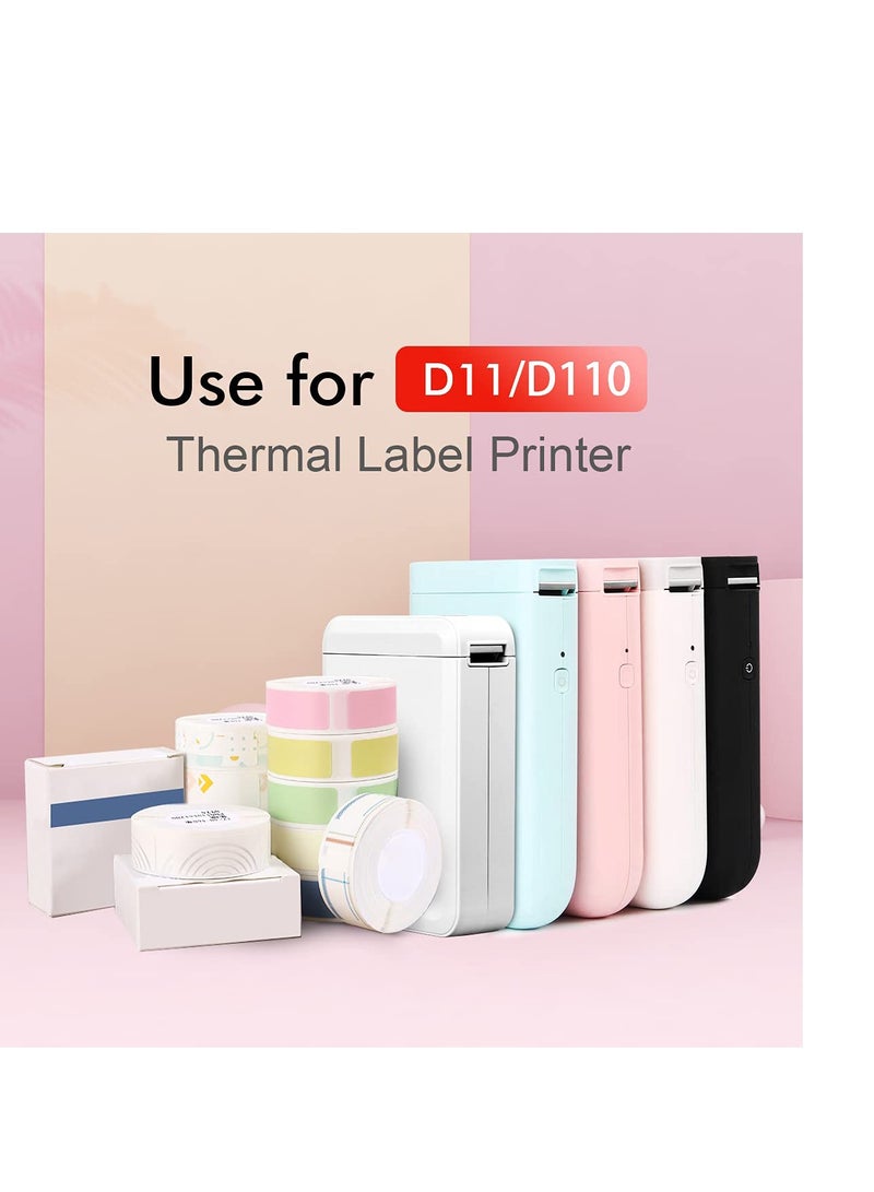SYOSI Labels Maker Tape, Waterproof Anti-Oil Scratch-Resistant Sticker, Compatible for D11 D110 D101 Printer Labels Stickers, Name Tag for Spice Jars Bottle  - Image 4