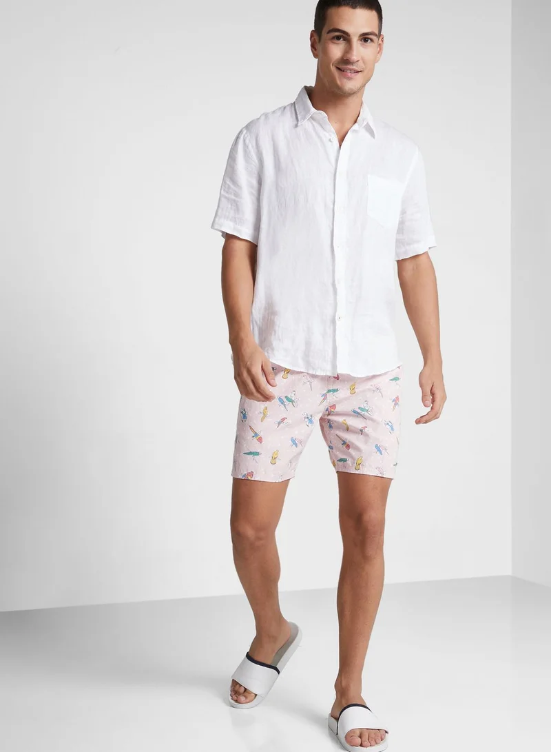 rvca Logo Swim Shorts