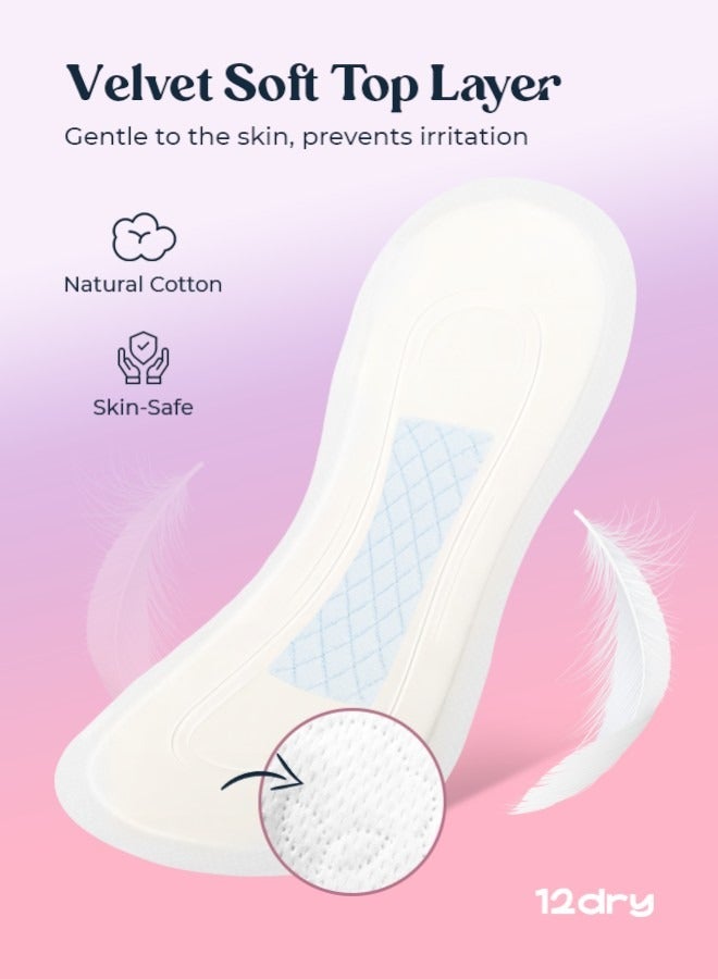 12dry Ultra-Thin Panty Liners, Pack of 30 – Daily Freshness, Breathable, Leak-Proof, Odor Control, Soft & Comfortable, Secure Stay-Put Fit, Sustainable, FDA & CE Certified - Image 3