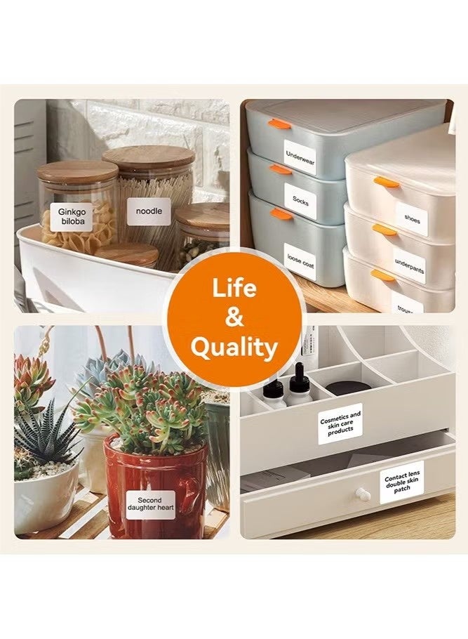 Thermal Label Paper for Thermal Label Printers, Waterproof & Oil-Proof Labeling Tape for Home, Office & Small Business Barcode Printing, 130 Labels/Roll (40×60mm White) - Image 3