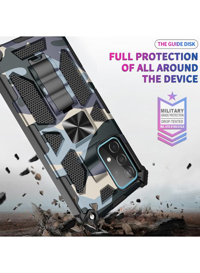 اس-توب جراب لهاتف Samsung Galaxy A71 5G، جراب واقٍ مغناطيسي مقاوم للصدمات مصنوع من مادة TPU + PC مع حامل - Image 5