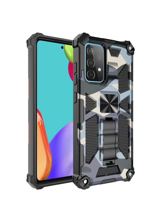 اس-توب جراب لهاتف Samsung Galaxy A71 5G، جراب واقٍ مغناطيسي مقاوم للصدمات مصنوع من مادة TPU + PC مع حامل - Image 1