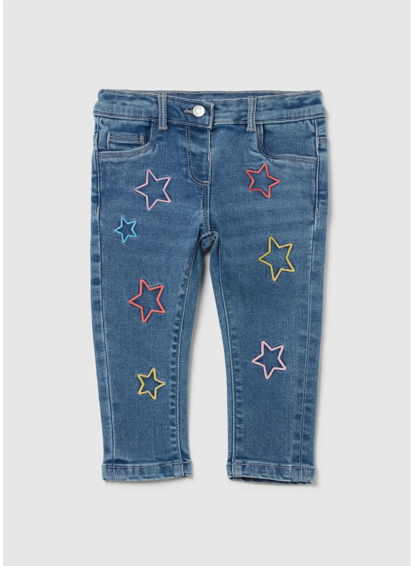 Ovs Jeans with multicoloured stars embroidery