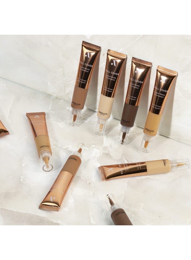 Absolute New York Full Cover Liquid Matte Foundation (Warm Toffee) - Image 4